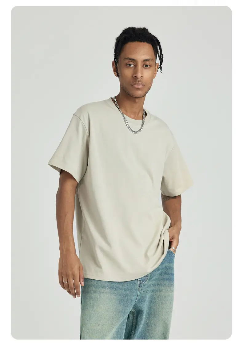 Men's 2025 Cool White Shoulder Short Sleeve T-Shirt — feature 14