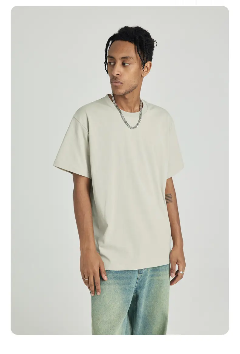 Men's 2025 Cool White Shoulder Short Sleeve T-Shirt — feature 15