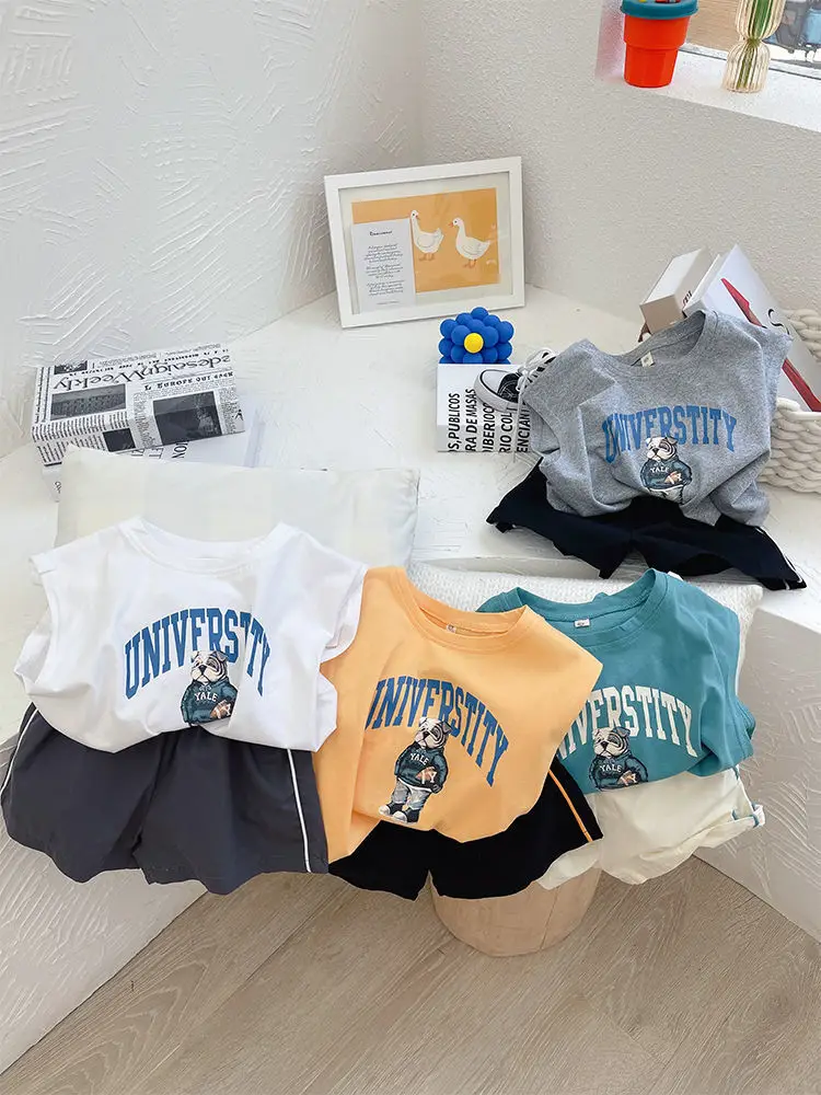 Boys University Graphic Vest Set Summer 2026 — feature 1