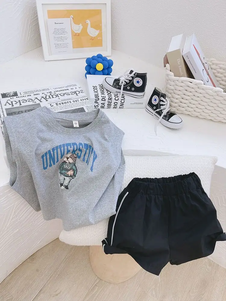 Boys University Graphic Vest Set Summer 2026 — feature 14