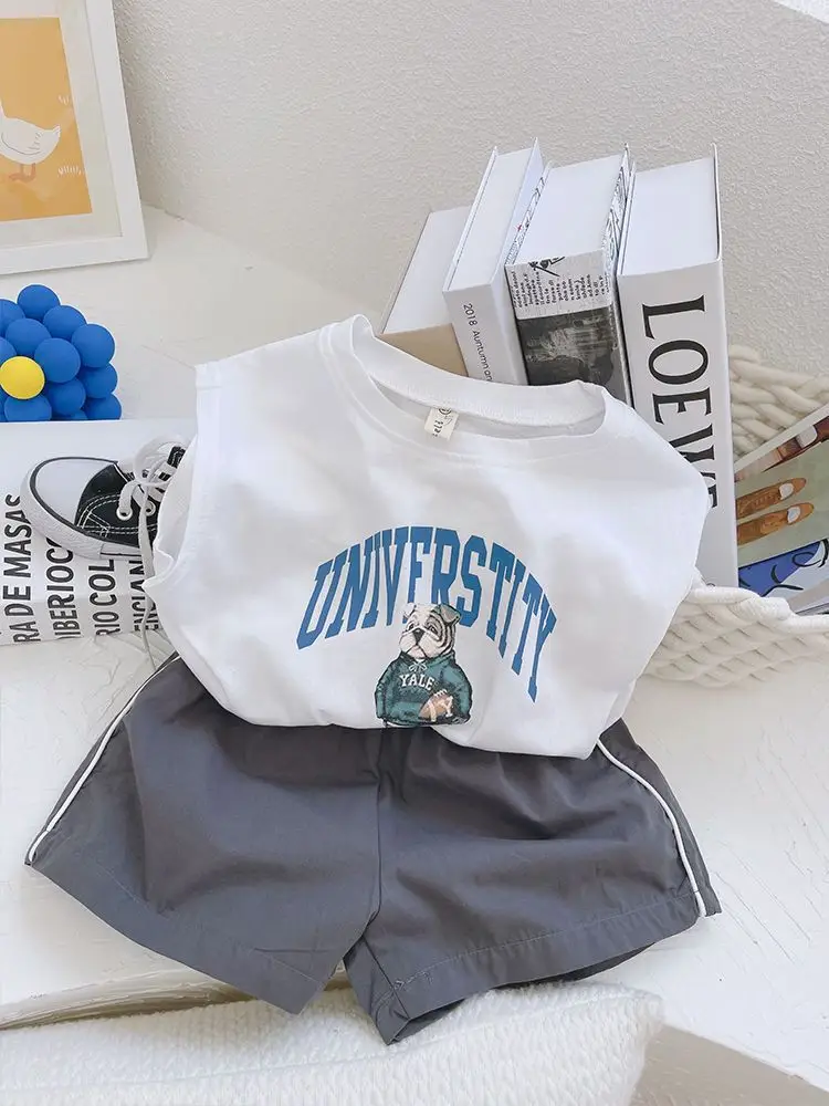 Boys University Graphic Vest Set Summer 2026 — feature 9