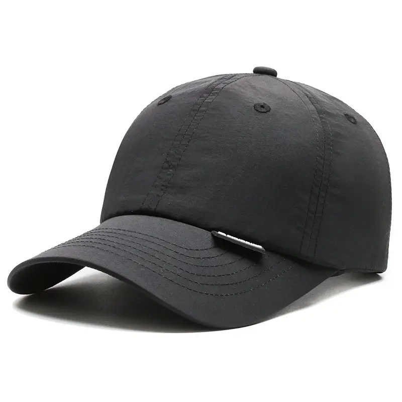 Men's Light Gray Adjustable Cap Summer Outdoor Use - Image 11
