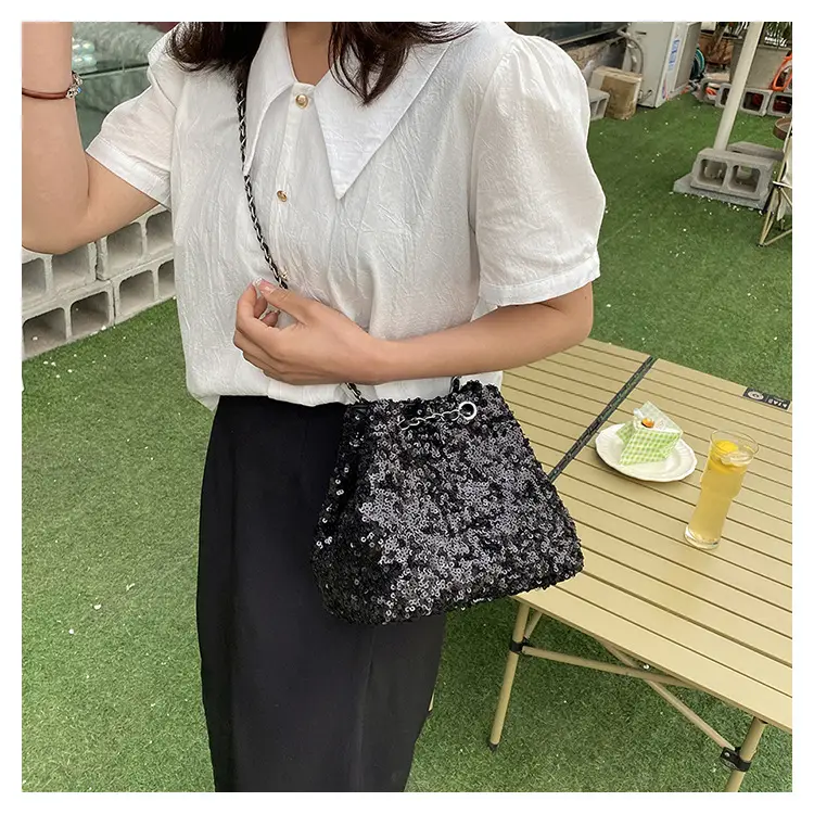 2023 Sequined Korean Chain Shoulder Bag — feature 22