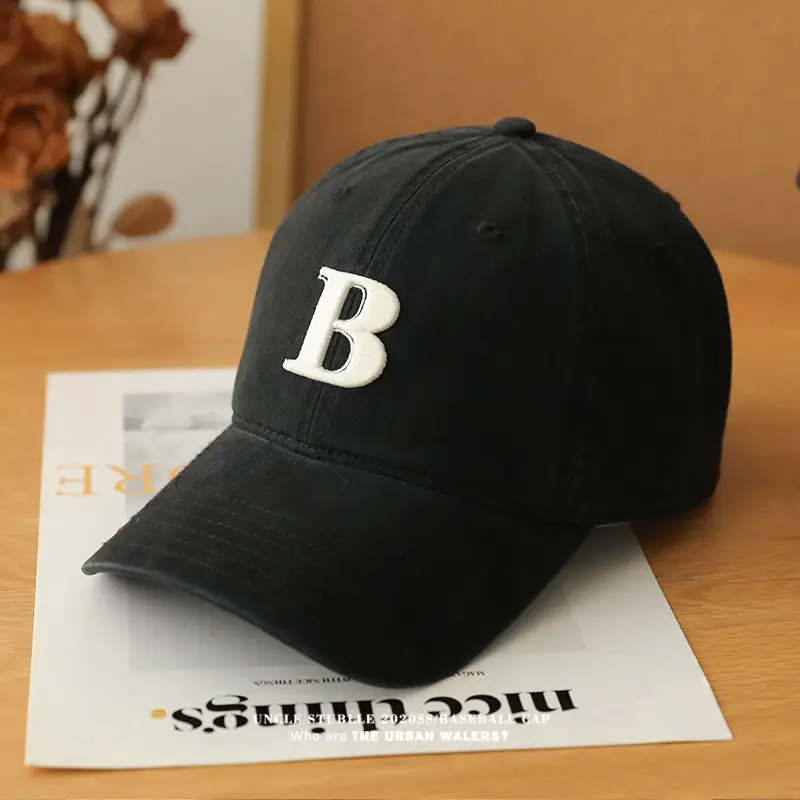 Men's Beige Embroidered Baseball Cap with Adjustable Strap — feature 17