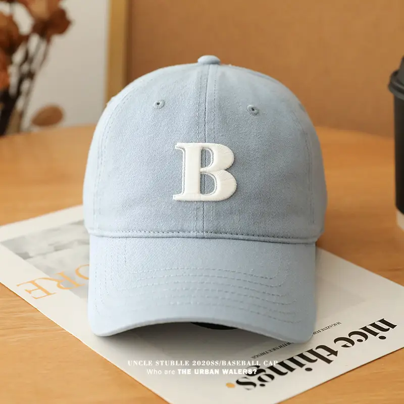 Men's Beige Embroidered Baseball Cap with Adjustable Strap — feature 6