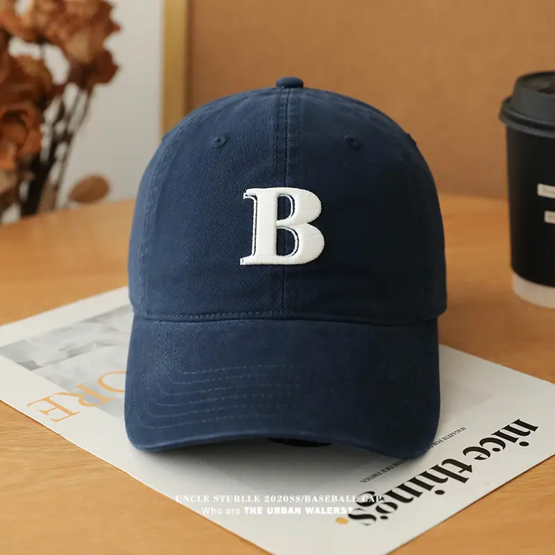 Men's Beige Embroidered Baseball Cap with Adjustable Strap — feature 8