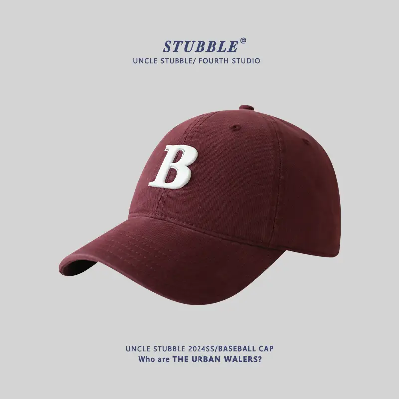 Men's Beige Embroidered Baseball Cap with Adjustable Strap - Image 6