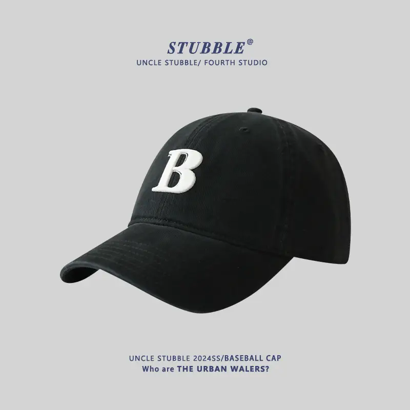 Men's Beige Embroidered Baseball Cap with Adjustable Strap - Image 8