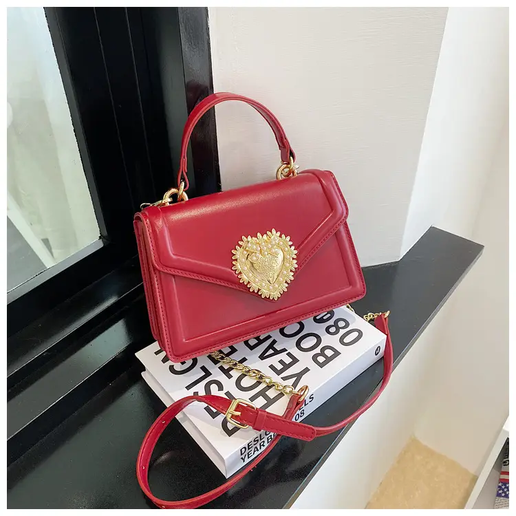 Women Crossbody Bag Brown Heart Chain Satchel 2025 — feature 50