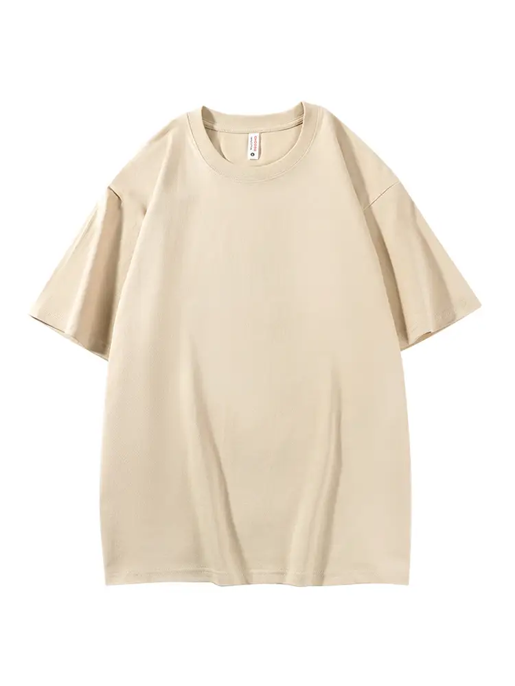 Men Black Cotton Drop Shoulder T-Shirt 230g - Image 6