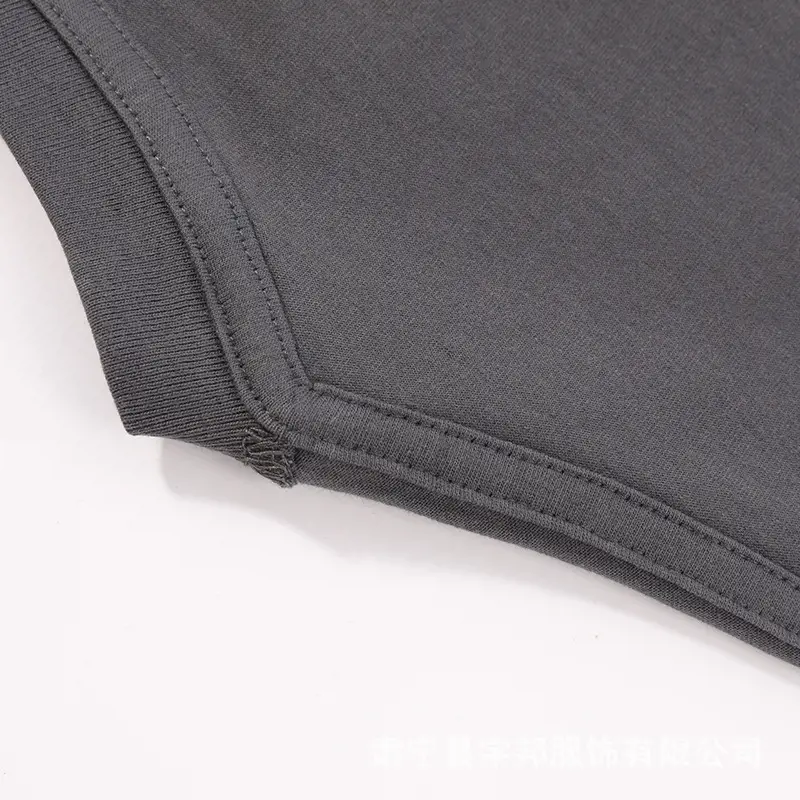 Men Black Cotton Drop Shoulder T-Shirt 230g — feature 18