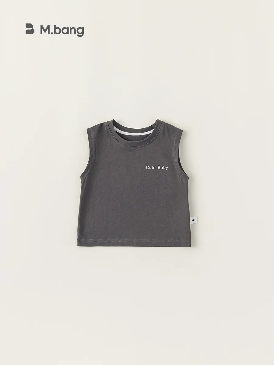 White Sleeveless Vests for Boys Summer New - Image 7