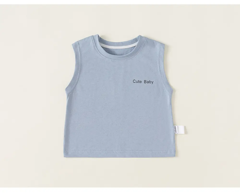White Sleeveless Vests for Boys Summer New — feature 14