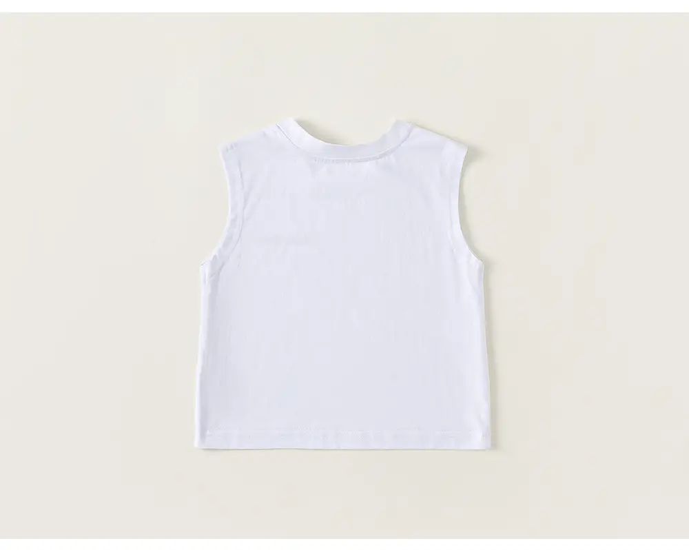 White Sleeveless Vests for Boys Summer New — feature 18