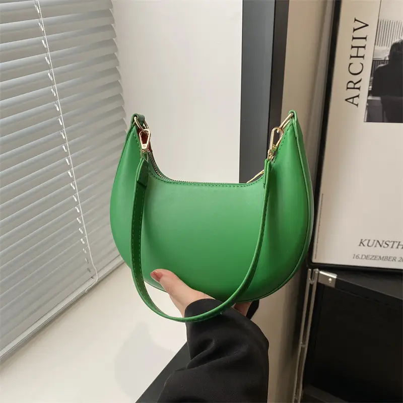 Brown French Style Shoulder Bag for Women - Image 8