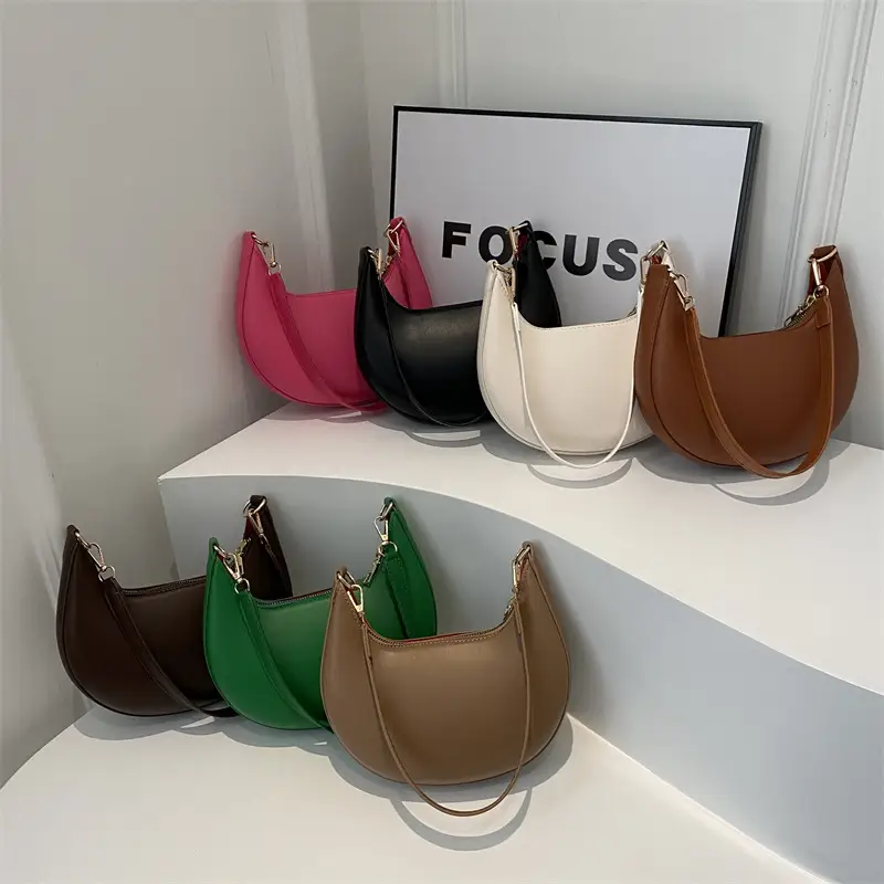 Brown French Style Shoulder Bag for Women - Image 11