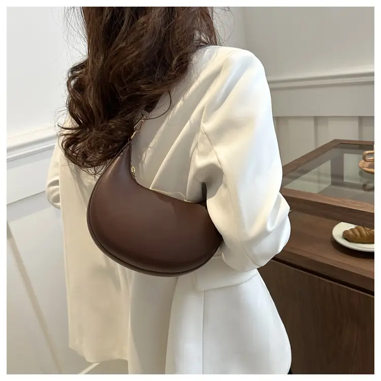 Brown French Style Shoulder Bag for Women — feature 21