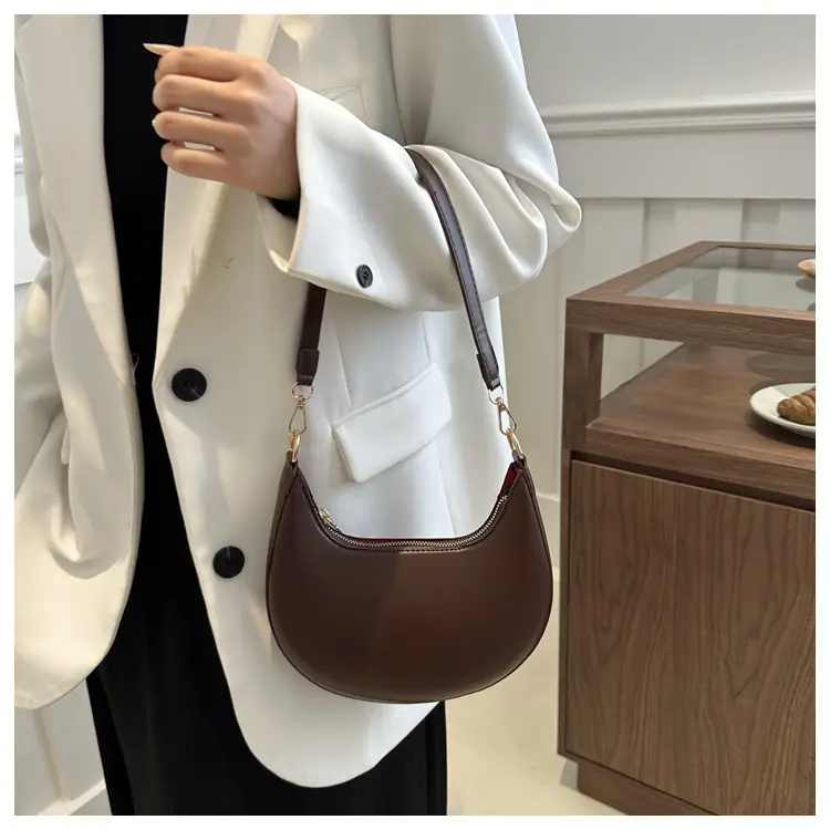 Brown French Style Shoulder Bag for Women — feature 23