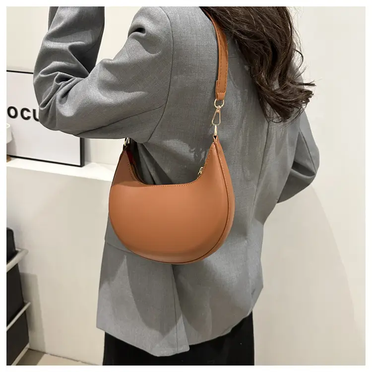 Brown French Style Shoulder Bag for Women — feature 30