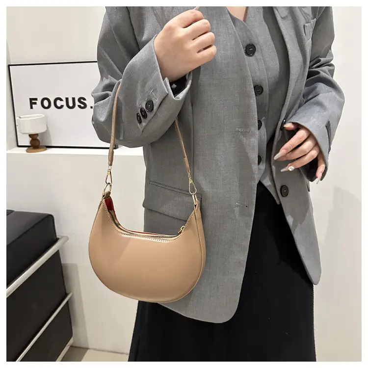 Brown French Style Shoulder Bag for Women — feature 31