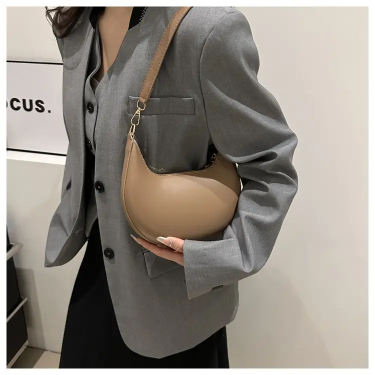 Brown French Style Shoulder Bag for Women — feature 33