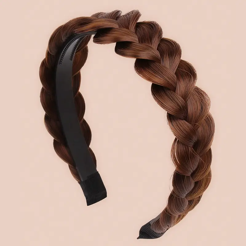 New Pearl Wig Twist Braid Fish Bone Hair Band