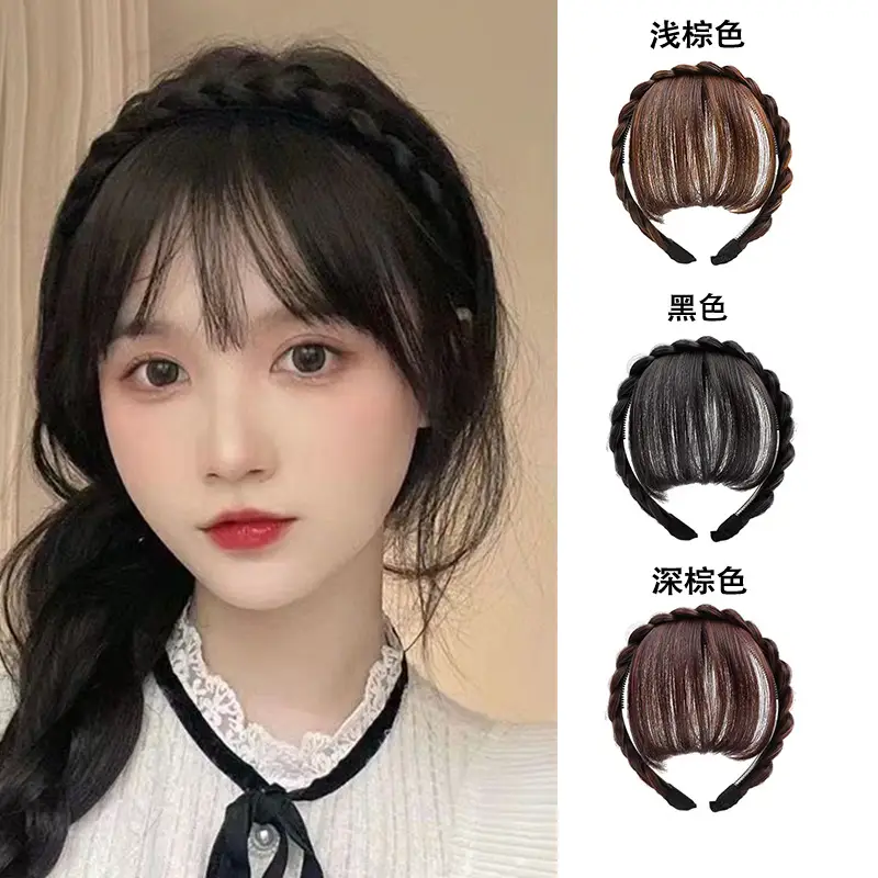 New Pearl Wig Twist Braid Fish Bone Hair Band — feature 13