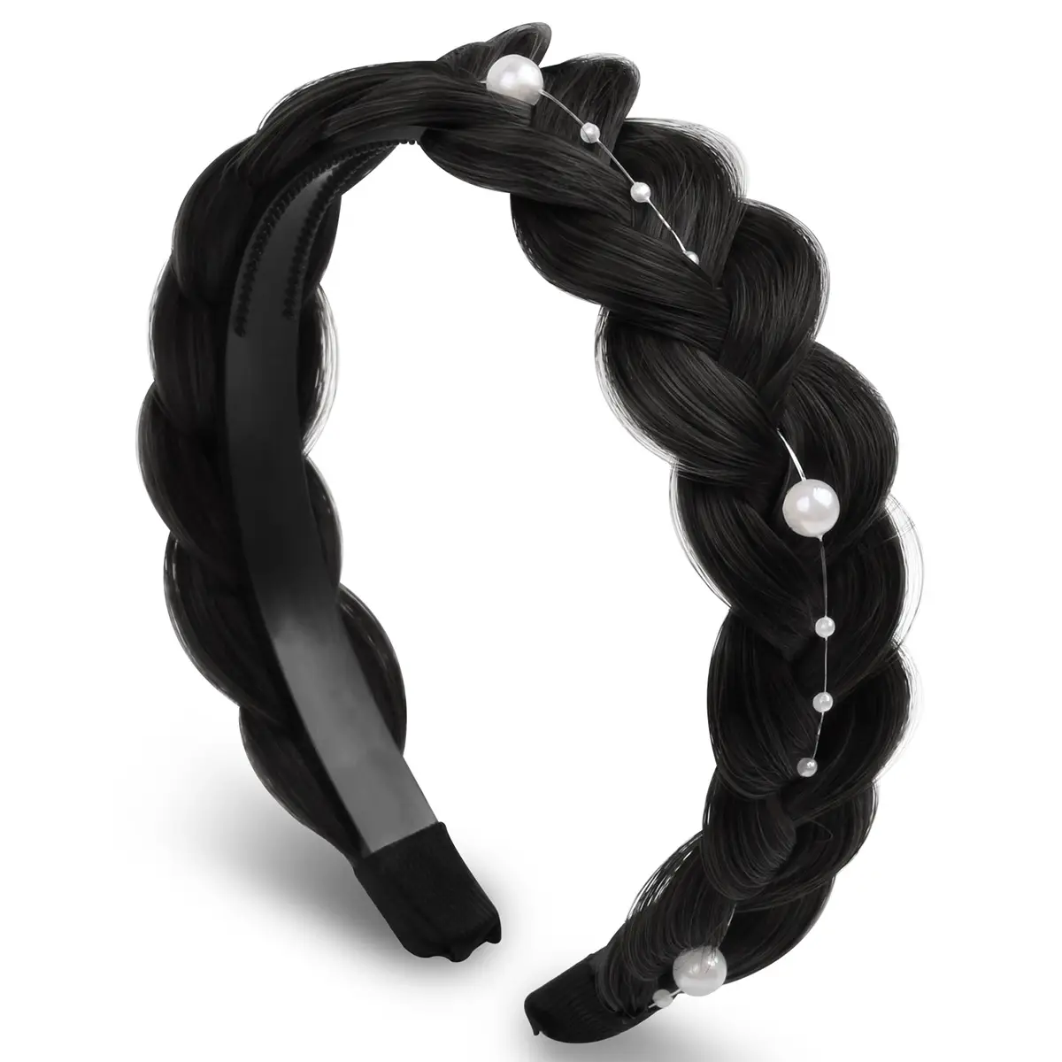 New Pearl Wig Twist Braid Fish Bone Hair Band — feature 8