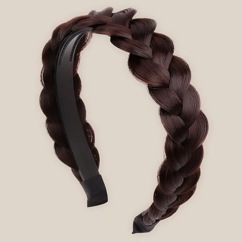 New Pearl Wig Twist Braid Fish Bone Hair Band