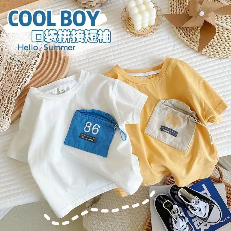Boys Cotton Short Sleeve T-Shirt 2026 Summer - Image 6