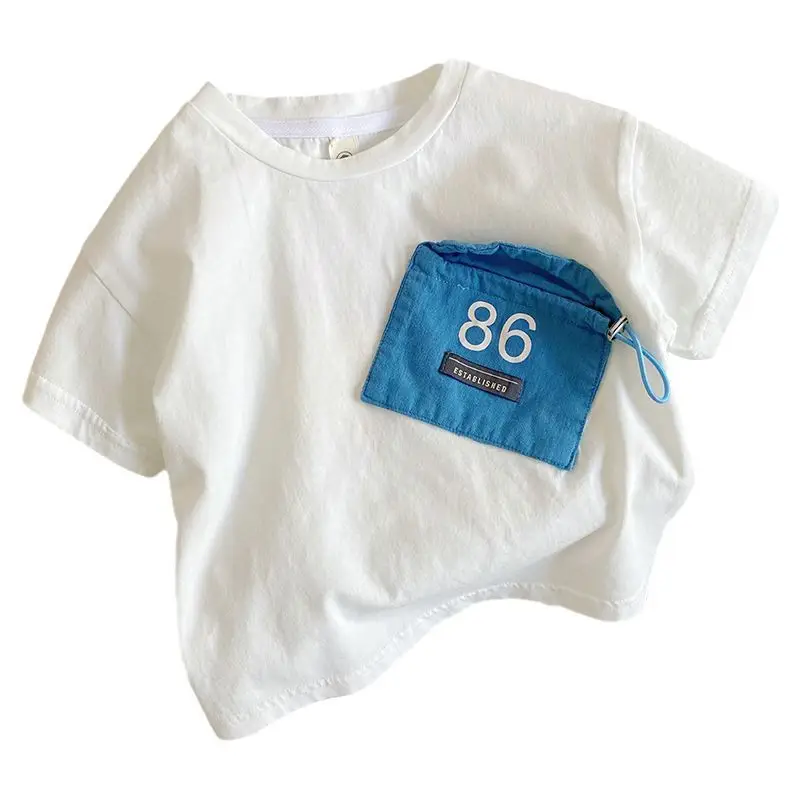 Boys Cotton Short Sleeve T-Shirt 2026 Summer - Image 7