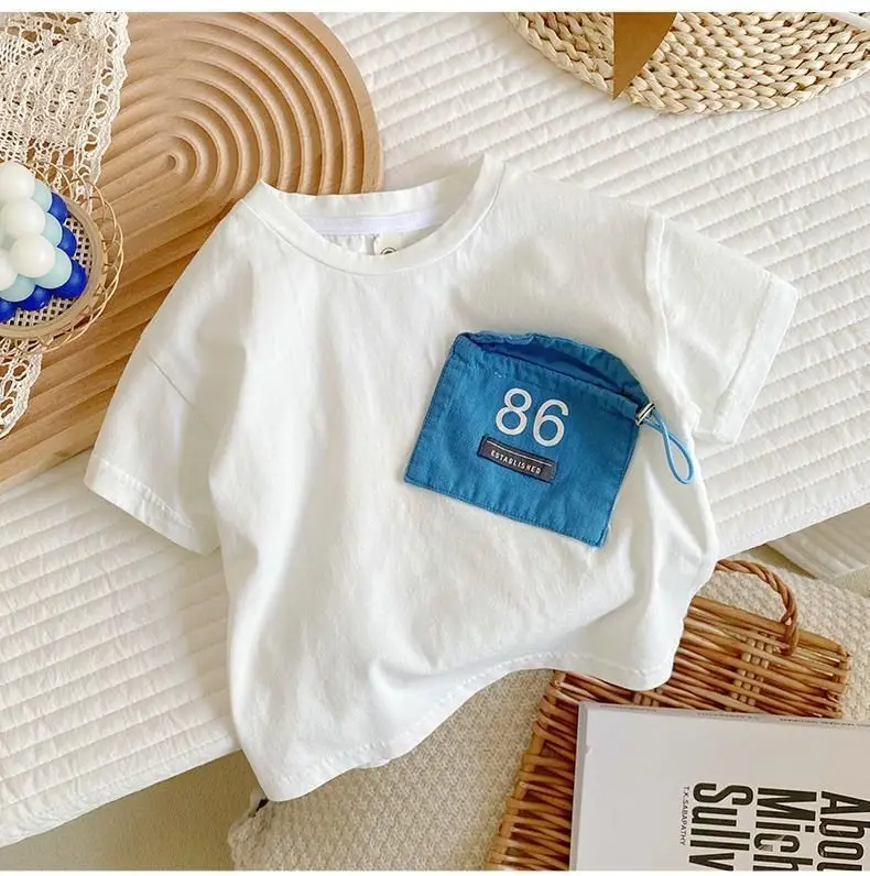 Boys Cotton Short Sleeve T-Shirt 2026 Summer — feature 4