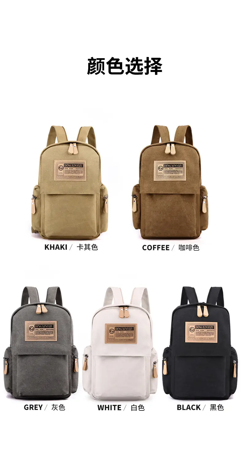 Men's Canvas Crossbody Backpack 15L Grey — feature 2