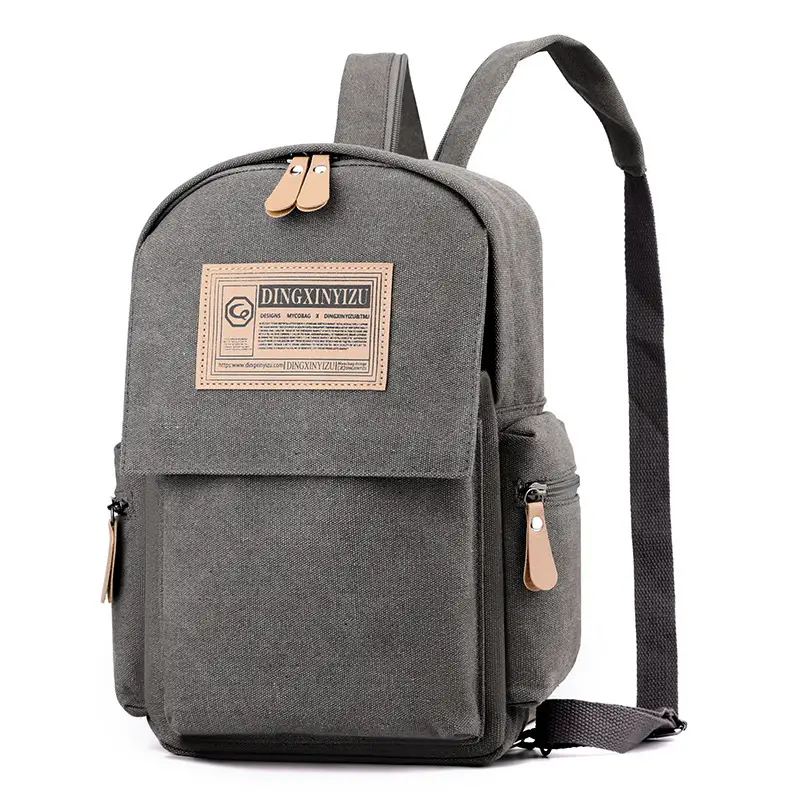 Men's Canvas Crossbody Backpack 15L Grey — feature 23
