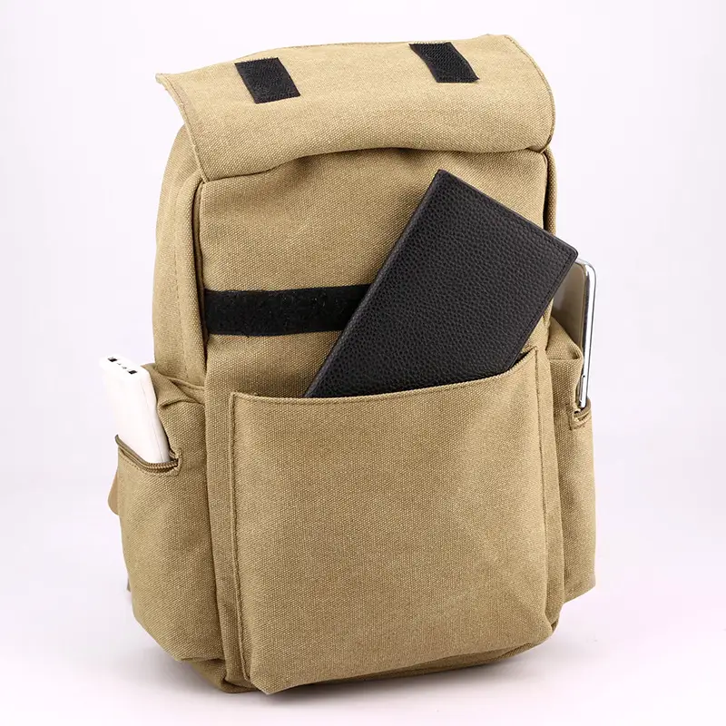 Men's Canvas Crossbody Backpack 15L Grey — feature 43