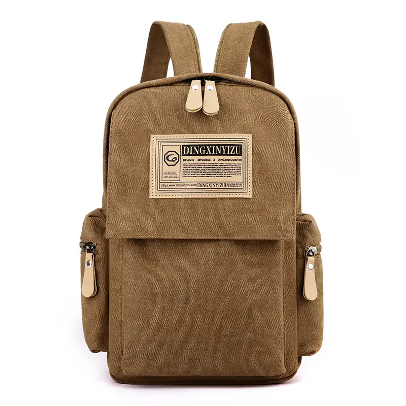 Men's Canvas Crossbody Backpack 15L Grey - Image 2