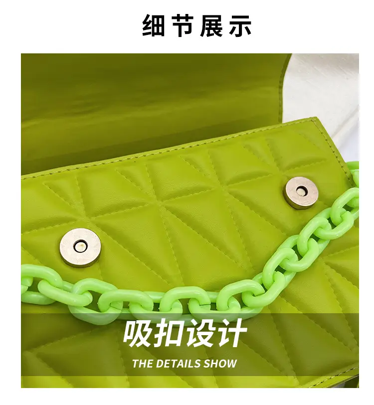 Green Rhombus Shoulder Bag for Women 2024 — feature 2