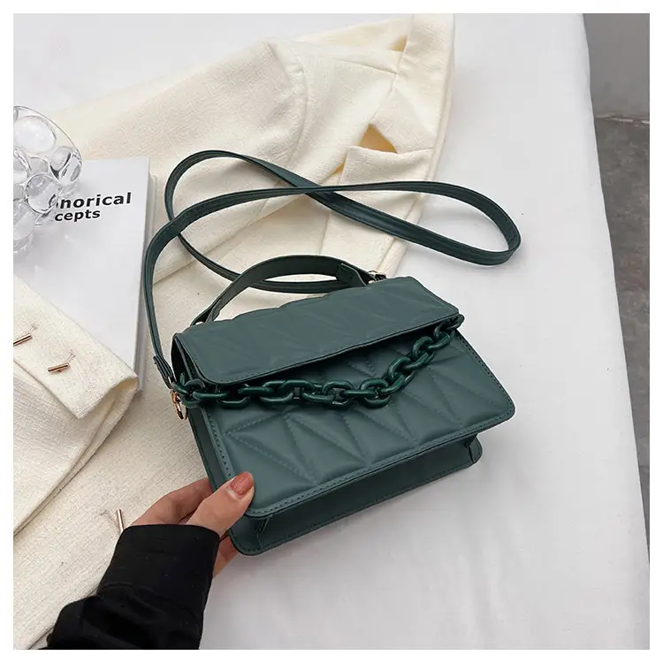 Green Rhombus Shoulder Bag for Women 2024 — feature 31