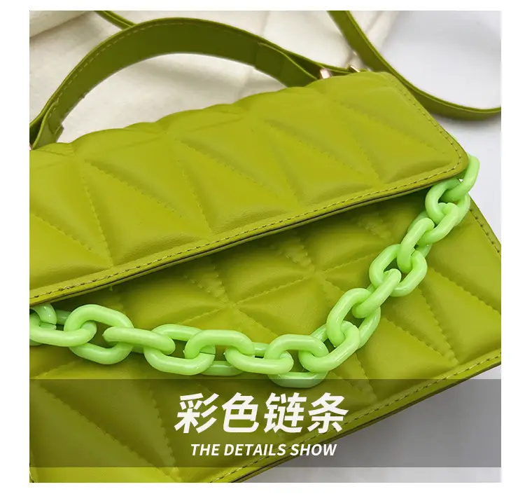 Green Rhombus Shoulder Bag for Women 2024 — feature 6