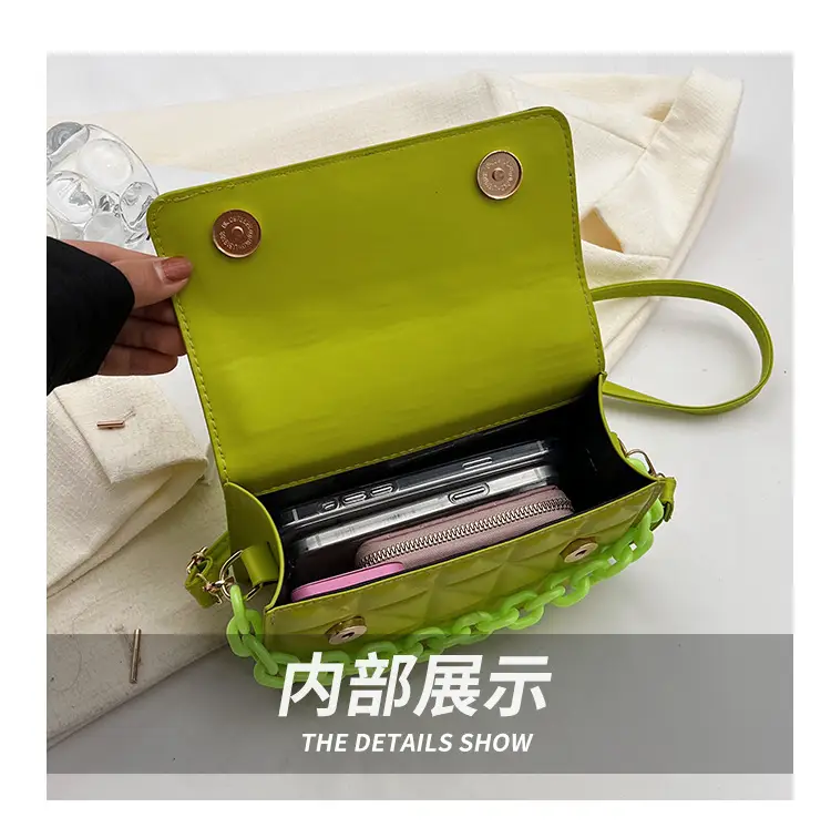 Green Rhombus Shoulder Bag for Women 2024 — feature 7