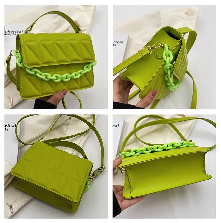 Green Rhombus Shoulder Bag for Women 2024 — feature 8