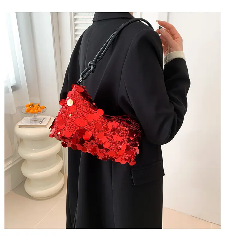 Red Lace Shoulder Bag for Women 2024 — feature 9