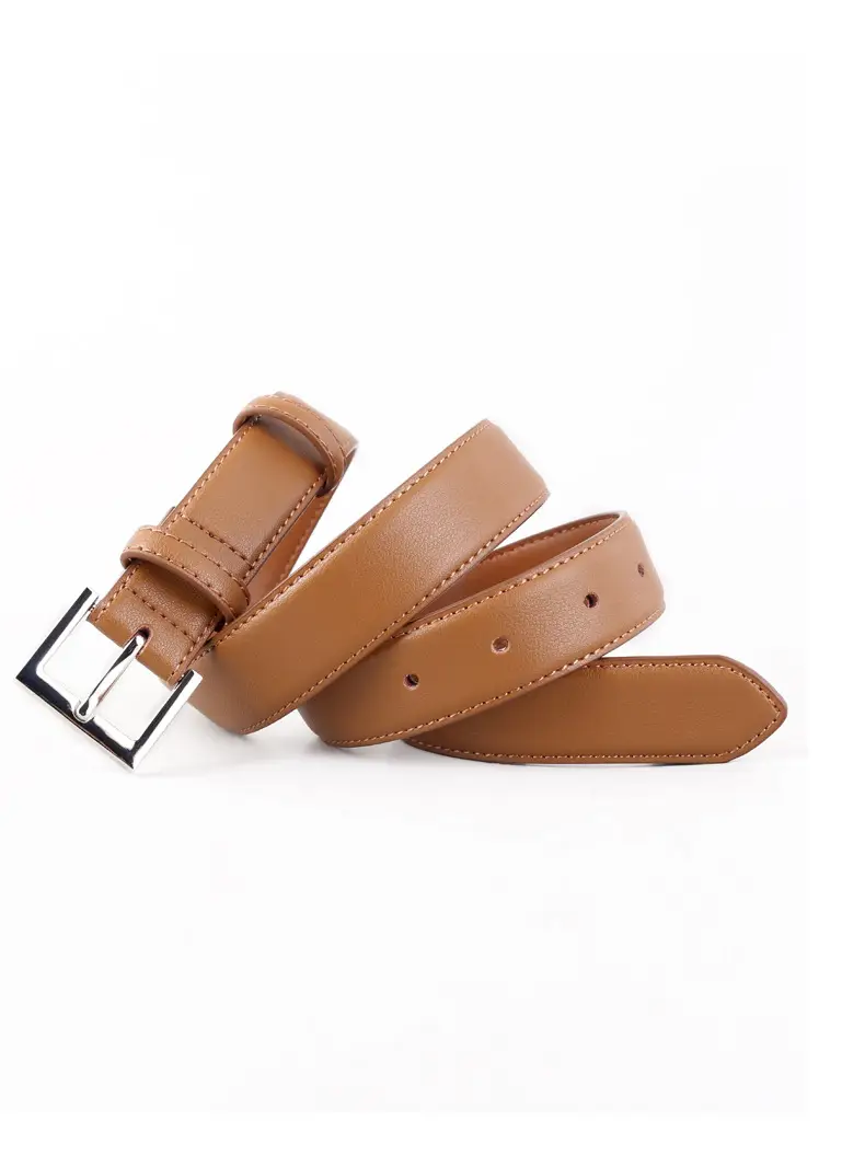 2025 Women Black Genuine Leather Belt with Gold Buckle — feature 28