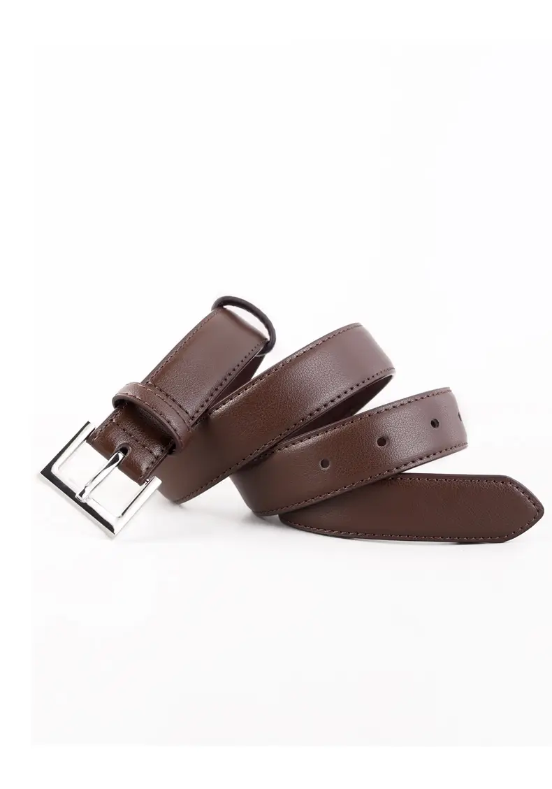 2025 Women Black Genuine Leather Belt with Gold Buckle — feature 29