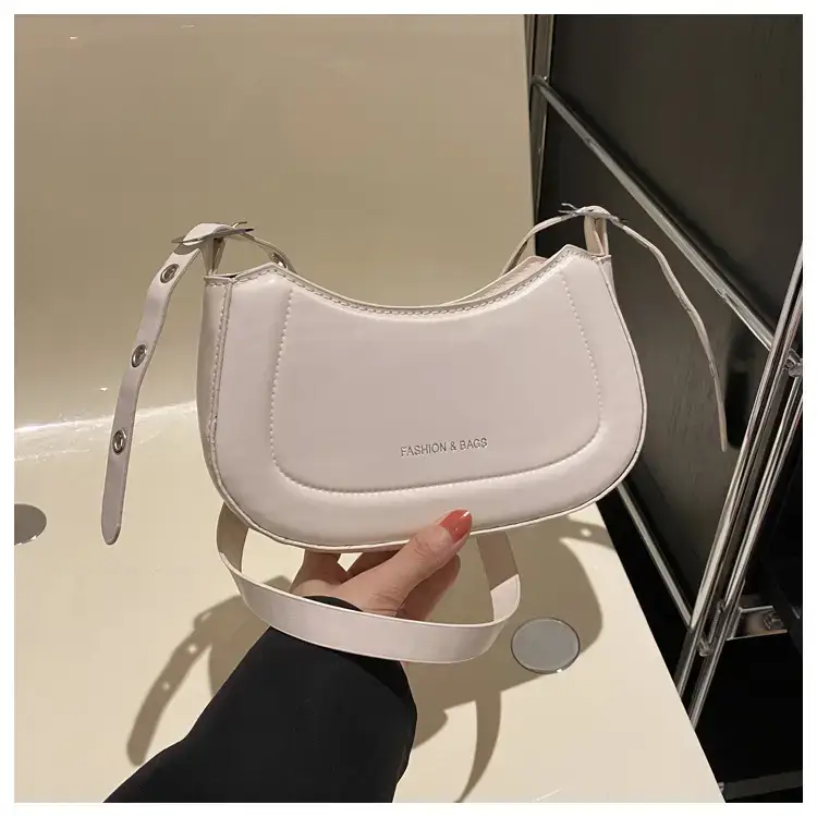 Women's White Retro Square Shoulder Bag 2024 — feature 32