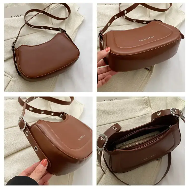 Women's White Retro Square Shoulder Bag 2024 — feature 7
