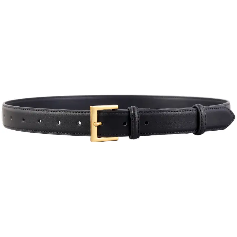 Black Leather Belt for Women High-End Decorative - Image 11