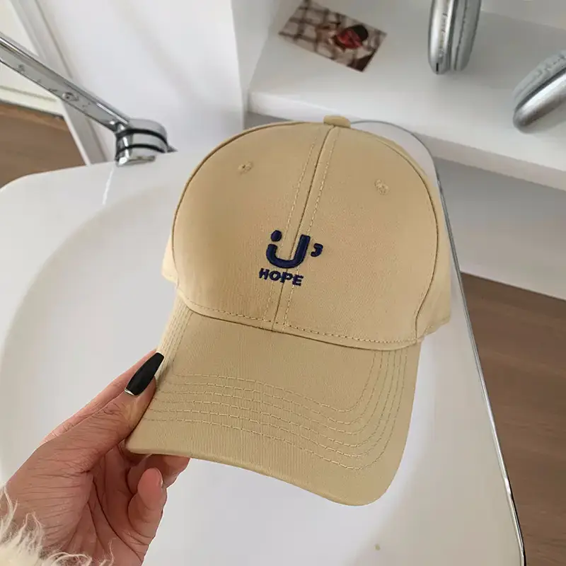 Women Retro Letter Embroidered Cap with Headphone - Image 2