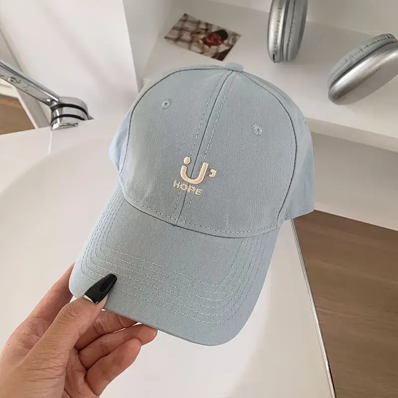 Women Retro Letter Embroidered Cap with Headphone - Image 5