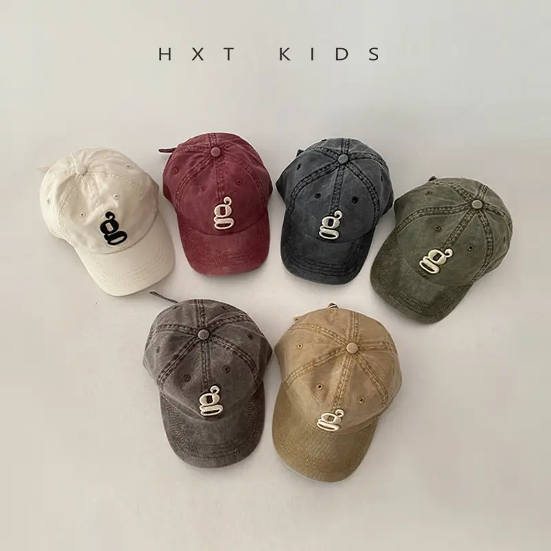 Children's Embroidered Peaked Caps Spring Autumn Western Style - Image 9